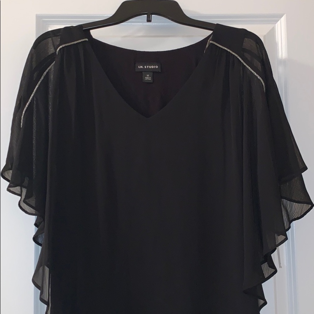 Black Sheer Women’s Top
